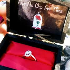 She Said Yes Love That Ring Used In My Beauty And The Beast Inspired Proposal Box X Wooden Rings Engagement Wooden Engagement Ring Boxes Disney Inspired Rings