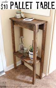 Remodelaholic Build A Pallet Table For Under 10 Pallet Furniture Tutorial Pallet Table Diy Diy Pallet Furniture
