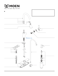 Single handle moen kitchen faucet parts diagram. Moen 87808srs Replacement Part List Page 1