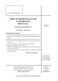22:20 matura próbna 2021 z biologii już jutro. Matura Probna 2016 2017 Operon Arkusze Biologia Poziom Rozszerzony