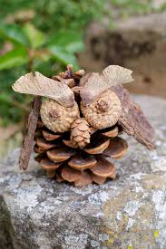 Acorns and pine cones are seasonal materials in animal crossing: How To Make Pine Cone Owls