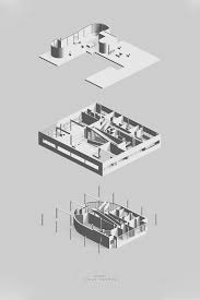 Villa Savoye On Behance Villa Savoye Plan Architecture Program Architecture Presentation
