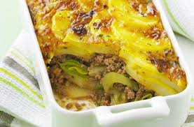 Leek Potato And Minced Beef Bake Recette Hanane Gratin