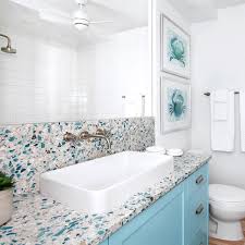 When choosing a bathroom vanity top, there are few things you should consider. 37 Recycled Glass Countertop Ideas Designs Tips Advice