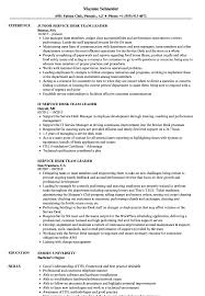 Jobseekers may download and use this cv example for their own personal use to help them create their own cvs. Service Desk Team Leader Resume Samples Velvet Jobs