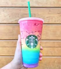 Do You Want This Rainbow Starbucks Coffee Healthy Starbucks Drinks Starbucks Secret Menu Drinks Healthy Starbucks