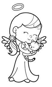 Jede vorlage kann gemütlich konfiguriert werden, mit der absicht, in bestimmten situationen nützlich zu sein. Kostenlose Malvorlage Engel Engel Mit Engel Katze Zum Ausmalen Engel Zum Ausmalen Ausmalbilder Katze Zum Ausmalen