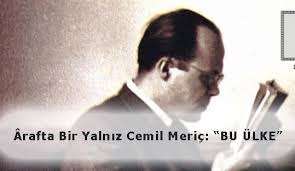 Bu ülke, cemil meriç'in aynı kaynaktan fışkırdılar dediği eserler dizisinin önemli bir halkası. Arafta Bir Yalniz Cemil Meric Bu Ulke