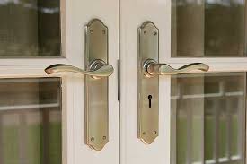 Strongbuild External Door Handles Domino Brass L116p34731 Handle Door Handles French Doors Door Handle Sets