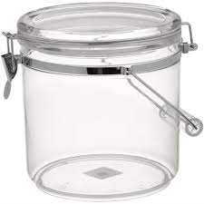 Adorable domed lids have gaskets to keep contents fresh. Mainstays Latching Jar Large Walmart Com Walmart Com