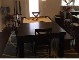 A fusion table is the only dining/pool table in the world that has a unique patented leveling system and allows you to change its height to be comfortable to either eat (low position) or play (high position). Pool Table Dining Table Luxury Dining Pool Tables