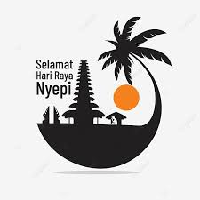 Agama di indonesia ada 6 yaitu islam, kristen, khatolik, hindu, budha, kong hu chu. Greeting Art Of Selamat Hari Raya Nyepi Bali Bali Balinese Temple Png And Vector With Transparent Background For Free Download In 2021 Art Sheep Illustration Backdrop Design
