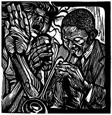 Black Art In America Steve Prince Security Check Required Facebook Linocut Artists Woodcuts Prints Linocut