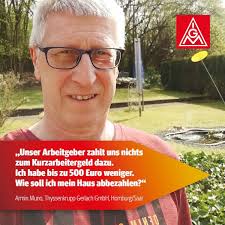 Kreditraten, Strom, Wasser: Alle wollen weiter ihr Geld, auch wenn  Beschäftigte in Kurzarbeit sind. Metaller Armin Muno fordert deshalb, dass  die Regierung handelt und das Kurzarbeitergeld aufstockt:  https://bit.ly/2RNUXEu