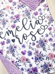 You've viewed out of products join the family! Baby Blankets Blush Purple Minky Baby Blanket Personalized Tiara Blanket Home Living