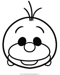 Disegno Tsum Tsum Olaf Personaggio Cartone Animato Da Colorare