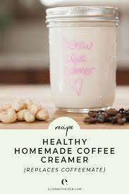 healthy homemade coffee creamer