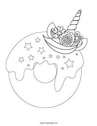 Enough chatter from me… let's get to coloring these doughnuts, download this free doughnut coloring page below! Unicorn Donut Cute Donut Coloring Pages Novocom Top