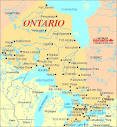 Map of Ontario: Capital and Major Cities