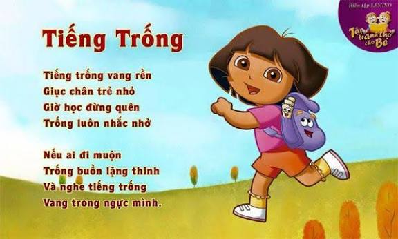 MỘT SỐ BÀI THƠ GIÀNH CHO TRẺ MẪU GIÁO NHỠ 4-5 TUỔI