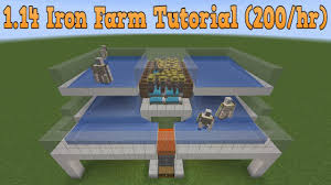 Learn how to build an iron golem farm! 1 14 0 Iron Farm Tutorial 120 200 Iron Hr May Still Be Bugged In 1 14 1 1 14 2 Youtube