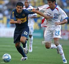 Argentina copa de la liga profesional 28 dec 2020. Boca Juniors Juan Roman Riquelme Vies For The Ball With Gabriel Juan Roman Riquelme Boca Juniors Junior