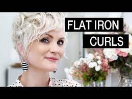 Looking for a flat iron with tons of styling options? How To Style Short Hair Flat Iron Curls Youtube