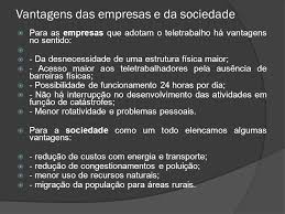 Ou seja, a tecnologia está quanto às vantagens, a maior de todas é sempre dirigida a uma maior concentração nas tarefas. Direito Eletronico Teletrabalho Tele Emprego Home Office Ppt Carregar