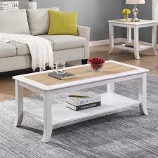 Beistelltisch glastisch massivholzbeine eiche wohnzimmertisch 64x64. B D Home Wohnzimmer Couchtisch Weiss Kaufland De