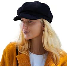 Jeff & Aimy Béret 100 % laine mérinos tricotée pour femme, bonnet à visière  pour temps froid, hiver, ski, avec cache-oreilles, extensible, mélange  marron : Amazon.ca: Mode