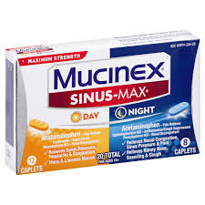 This makes sure they deliver the medication in addition to your nasal spray, you'll need soap and water or hand sanitizer to clean your hands. Mucinex Sinus Max Day Night Acetaminophen Hy Vee Aisles Online Grocery Shopping