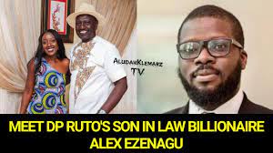 Dr alexander ezenagu is a nigerian man who has won the heart of june ruto, daughter to deputy president william ruto. Meet Dp Ruto S Billionaire Son In Law Alex Ezenagu Facts About June Ruto S Husband Youtube