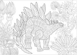 Coloring pages are a great way to relive stress both for little ones and ourselves! Dinosaur Coloring Book For Adults Novocom Top