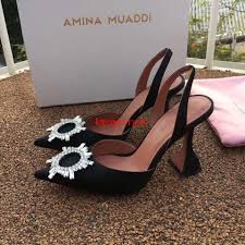 Brother vellies brunello cucinelli bueno burberry butter shoes by far bzees calvin klein camper caslon. Woman Sandals Italy Amina Muaddi Black Satin Begum Sling Heels Amina Muaddi Begum Crystal Brooch Slingback Pumps Black Shoes From Kmomjtrade 128 65 Dhgate Com