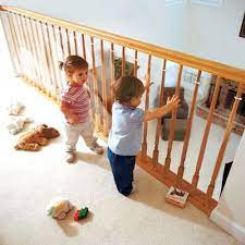 Kidkusion Stair Safety Banister Guard Clear 5ft Kidsafe Baby Shield Protector Baby Proofing Baby Gates Child Safety