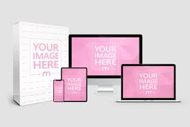 Learning Online Has Never Been Popular Use This Multi Device Mockup Template To Showcase Your Online Product Such As E Course In 2020 Logo Mockup Online Logo Mockup