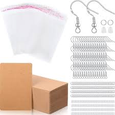 Hey guys, here is a simple diy for making your own earring card displays. Online 500 Pieces Diy Earrings Making Kit 100 Earring Display Card Earring Clip Card 100 Self Sealing Bags 100 Silver Fish Hook Earring 100 Clear Silicone Earring Backs And 100 Silver Open Jump