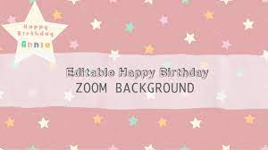 Editable Stars Birthday Party Digital Zoom Background Instant Etsy Star Birthday Party Girl Birthday Party Birthday Party