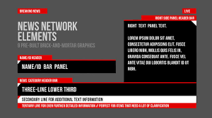 Free template of breaking news lower third. News Stock Graphic Design And Motion Graphic Templates Adobe Stock