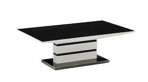 Find the best prices on black glass dining tables at shop better homes & gardens. White High Gloss Coffee Table Black Glass Top Homegenies