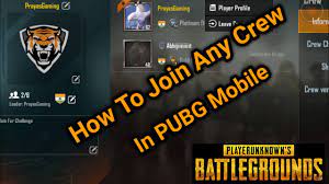 Rank up and unlock loot! How To Join A Crew In Pubg Mobile 100 Working Method 2020 Youtube