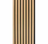 Natural Oak Acoustic Wall Panels Soundproof Slat Wood Cladding Siding (12" Wide 2pc./Box)