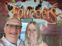 Beautiful night for a beer at the local brewery