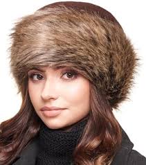 Futrzane Faux Fur Trimmed Winter Hat for Women