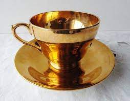 Royal Winton Gold Lustre Tea Cup And Saucer Set Tea Cups Tea Cups Vintage Tea