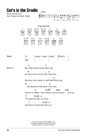 Cat S In The Cradle Sheet Music Harry Chapin Guitar Chords Lyrics