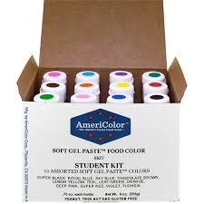 Lots of colorful chocolate tutorials, recipes, diy's, etc. 75 Soft Gel Paste 12 Color Student Kit Americolor Corp