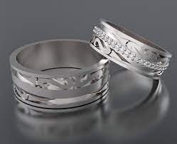 Wedding Bandwedding Ringhis And Hers 14k Diamond Wedding Etsy Blue Diamond Wedding Band Diamond Wedding Band Sets Wedding Rings Unique