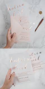 Rose Colored Glasses Rose Gold Foil On Vellum Paper Invitation Ewfi028 As Low As 2 09 Gold Wedding Invitations Wedding Invitation Trends Wedding Cards