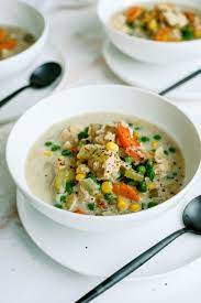 Instant Pot Creamy Chicken And Rice Soup Recipe Recipe Creamy Chicken And Rice Creamy Chicken Soup Recipes